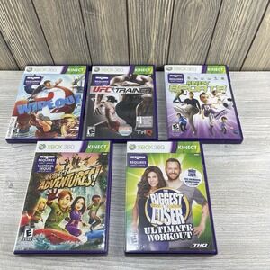 Xbox 360 Kinect Bundle Lot Of 5  Video Games Tested Working